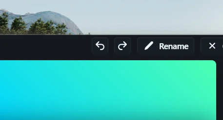 Undo and redo buttons