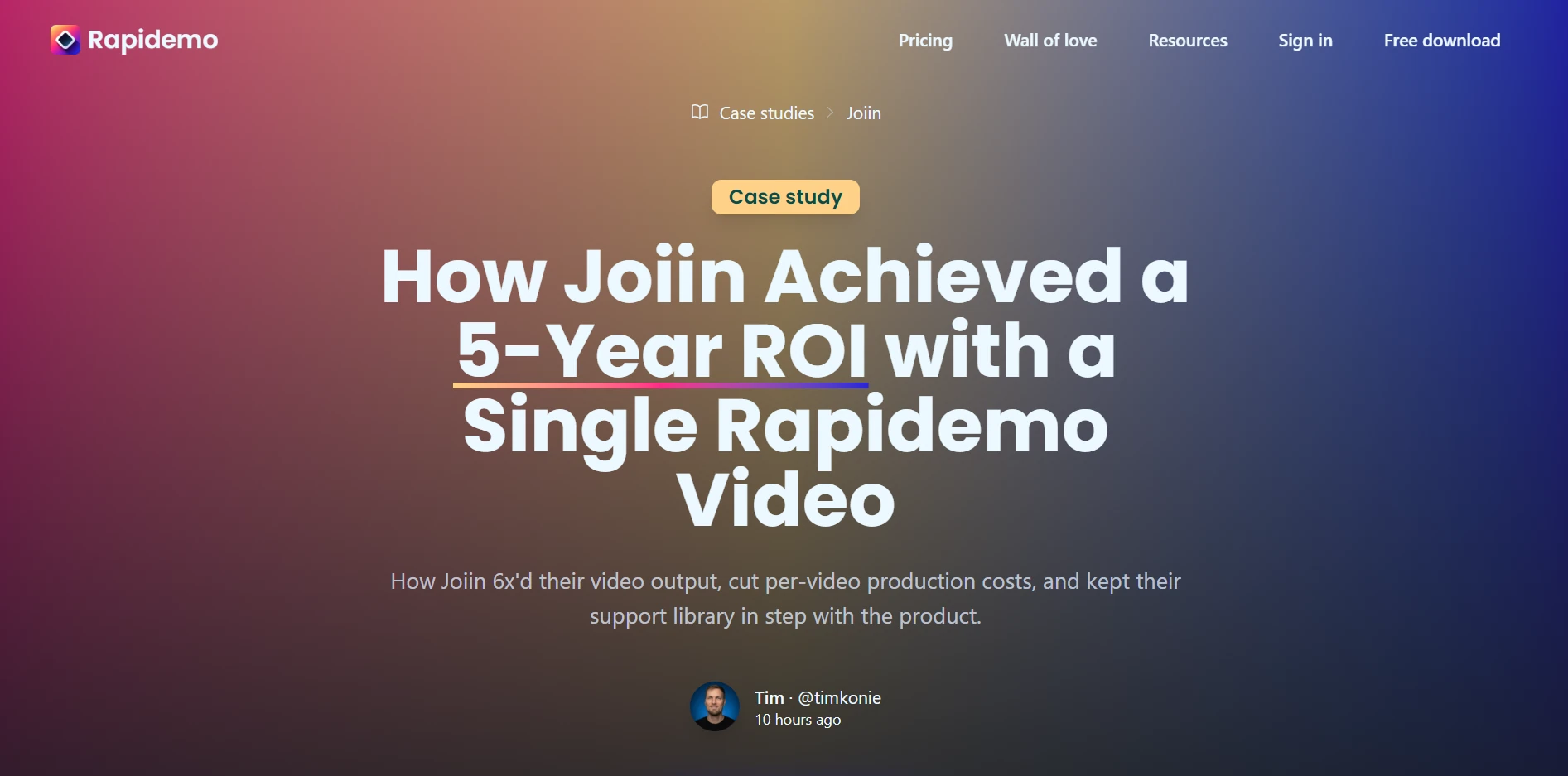 The Joiin case study